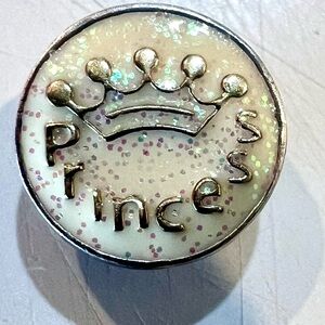 Kameleon JewelPops Princess Silver and White With Glitter Charm